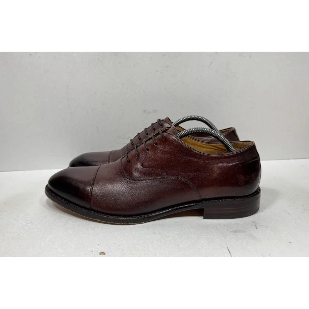 Beckett Simonon Dean Oxford Men's Size 10 Leather Cap Toe Dress Shoes